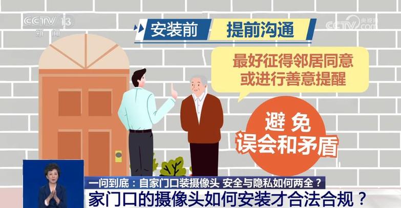 自家门口装摄像头侵权吗？法官释法
