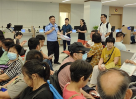 广东省珠海市香洲区反诈快闪活动走进市民服务中心